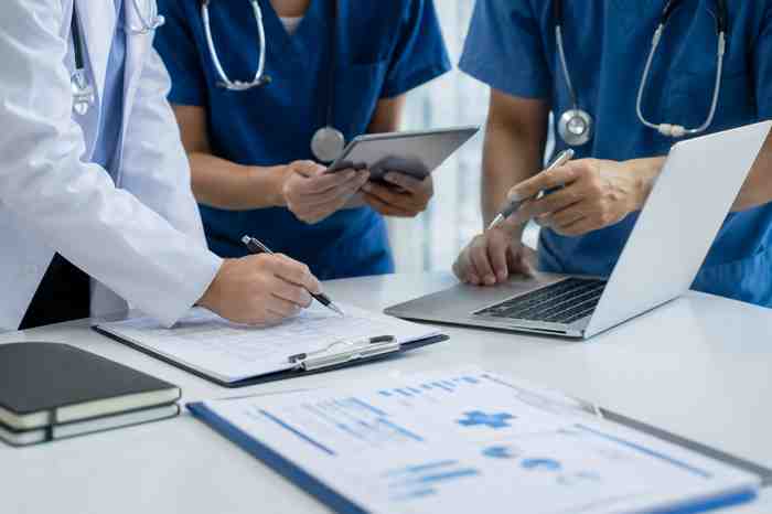 Medical team workspace